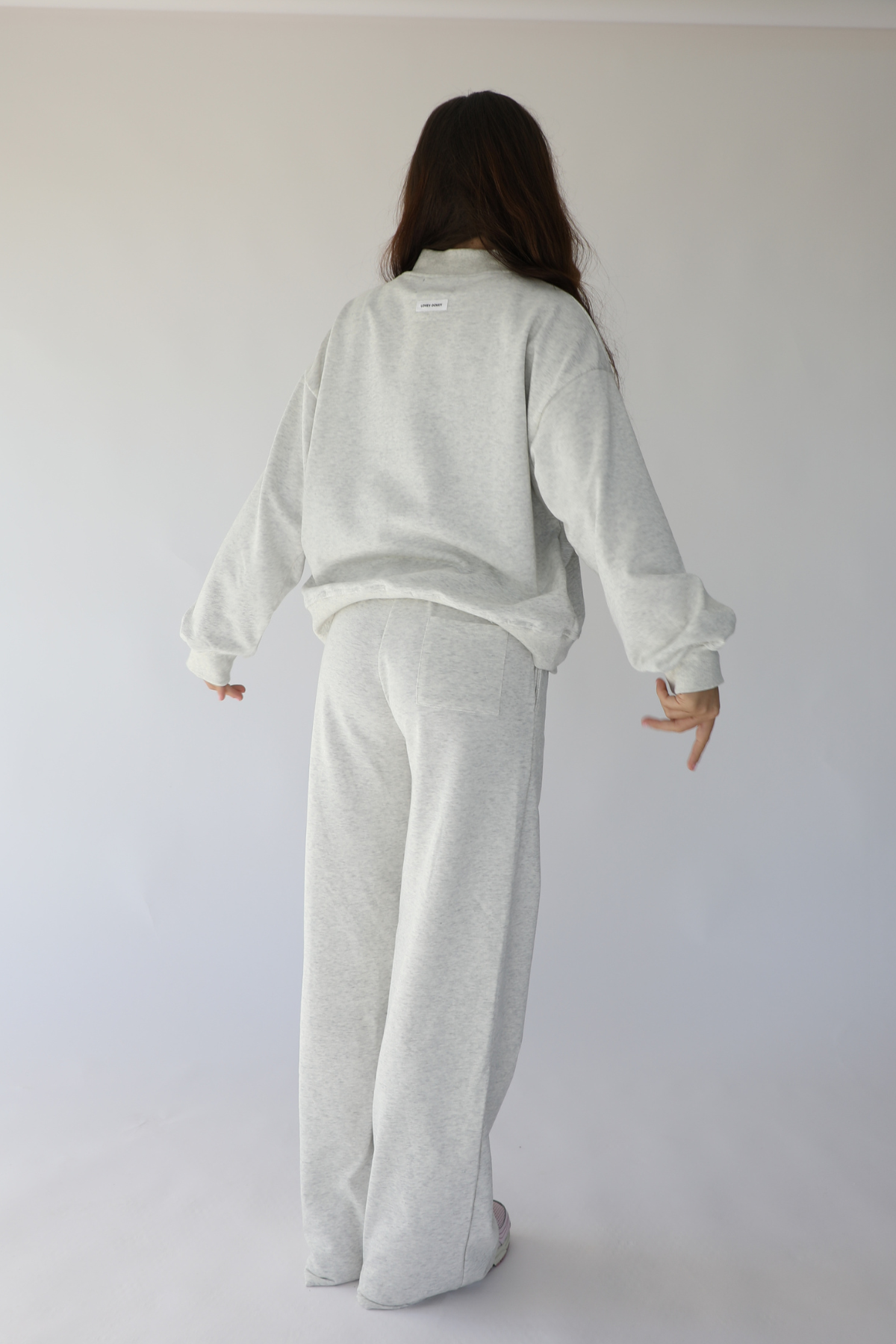 Mock Neck Set: Ash