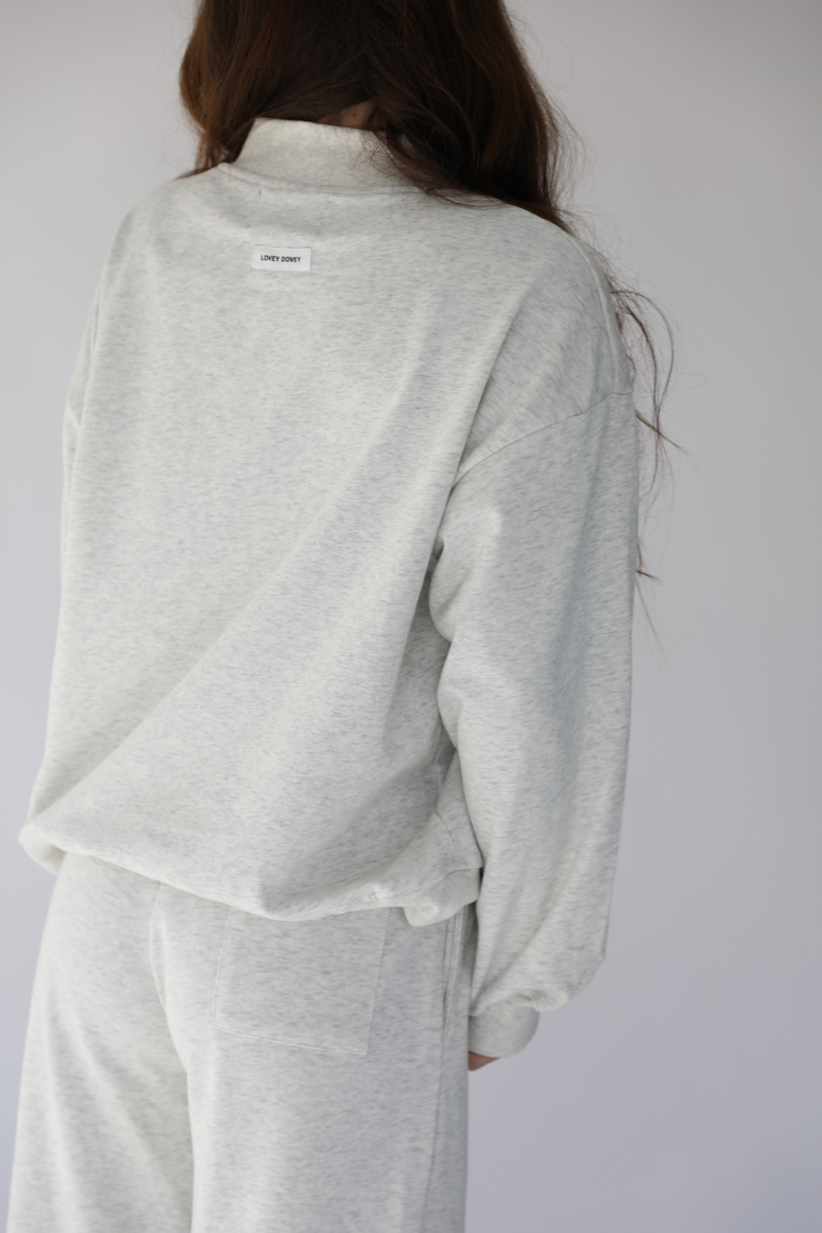 Mock Neck Set: Ash