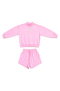 Mock Neck Set: Bubblegum