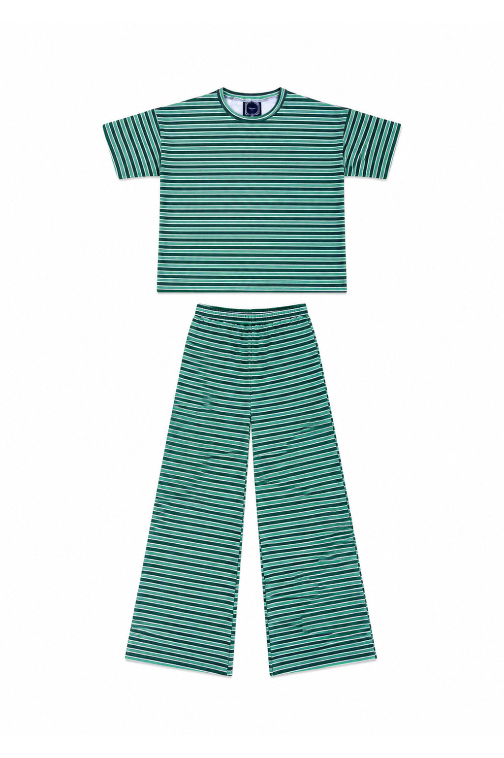 Lovey Set: Green Stripe