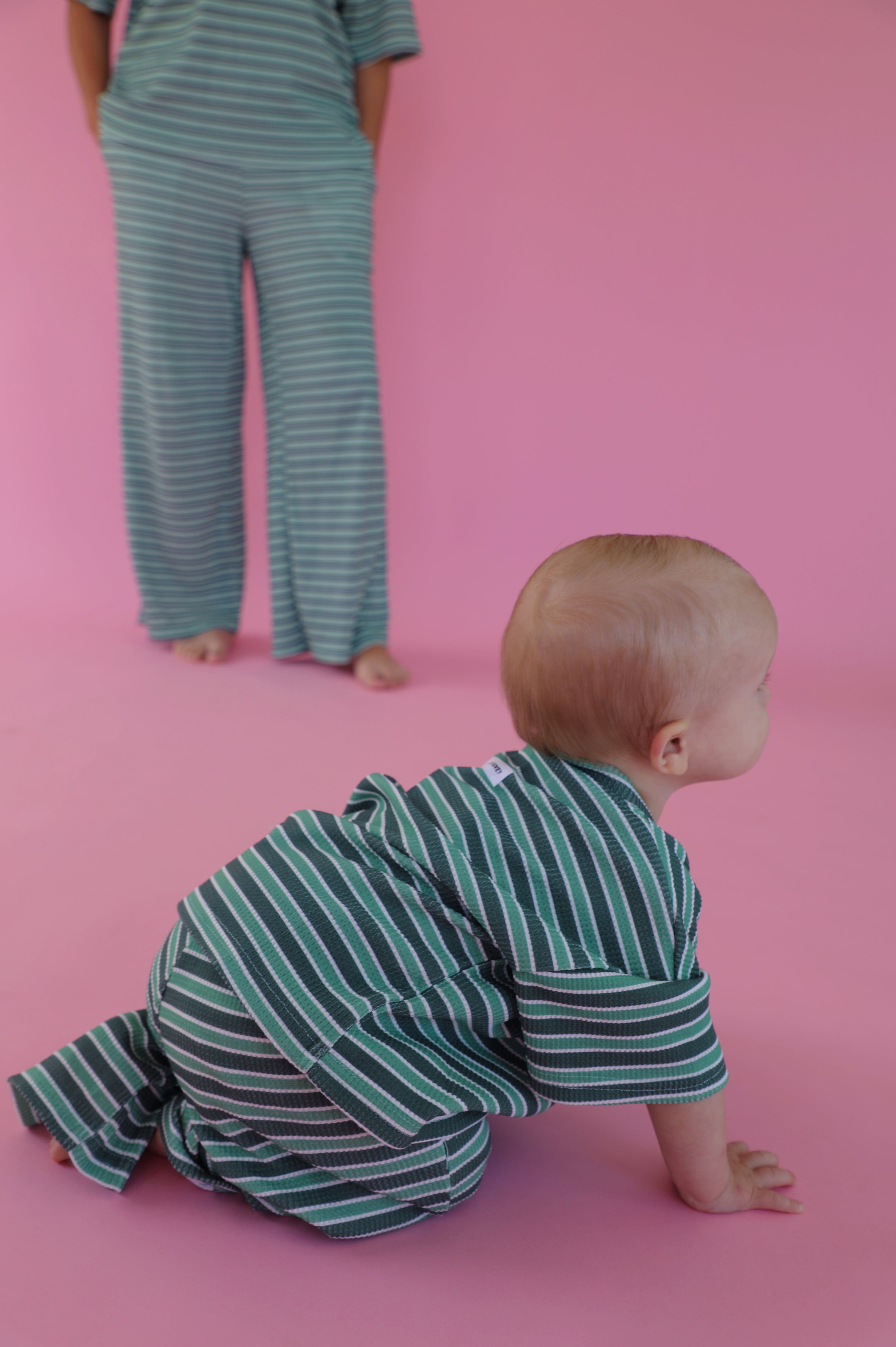 Little Lovey Set: Green Stripe
