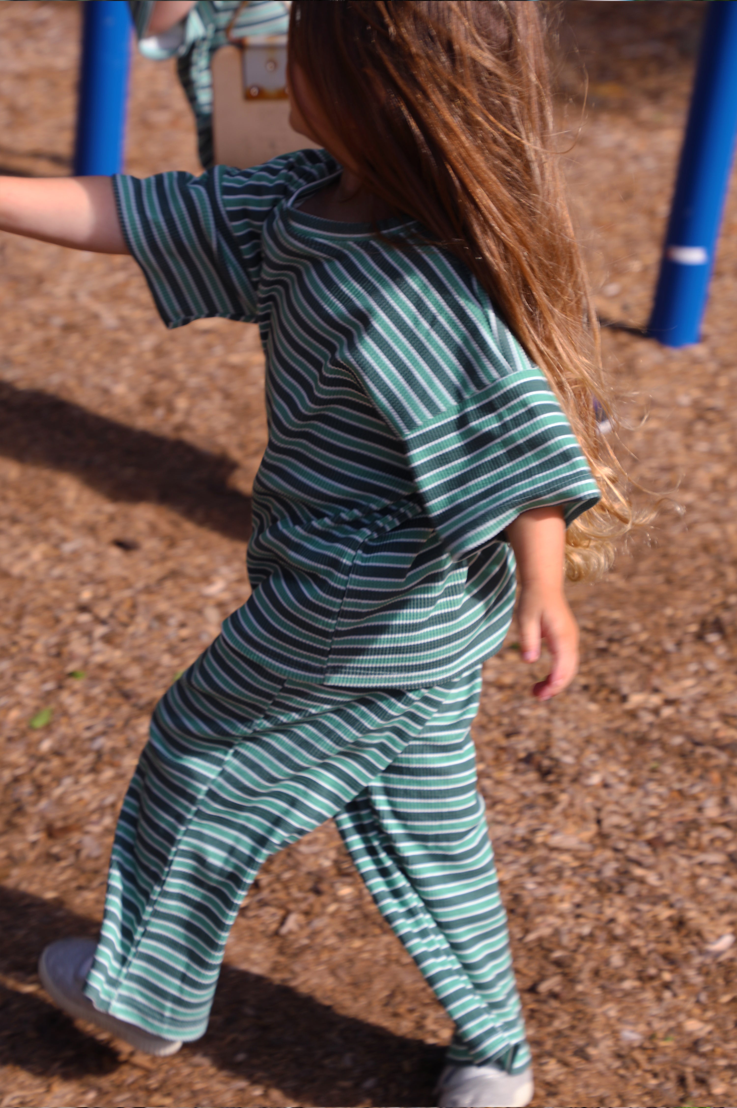 Little Lovey Set: Green Stripe