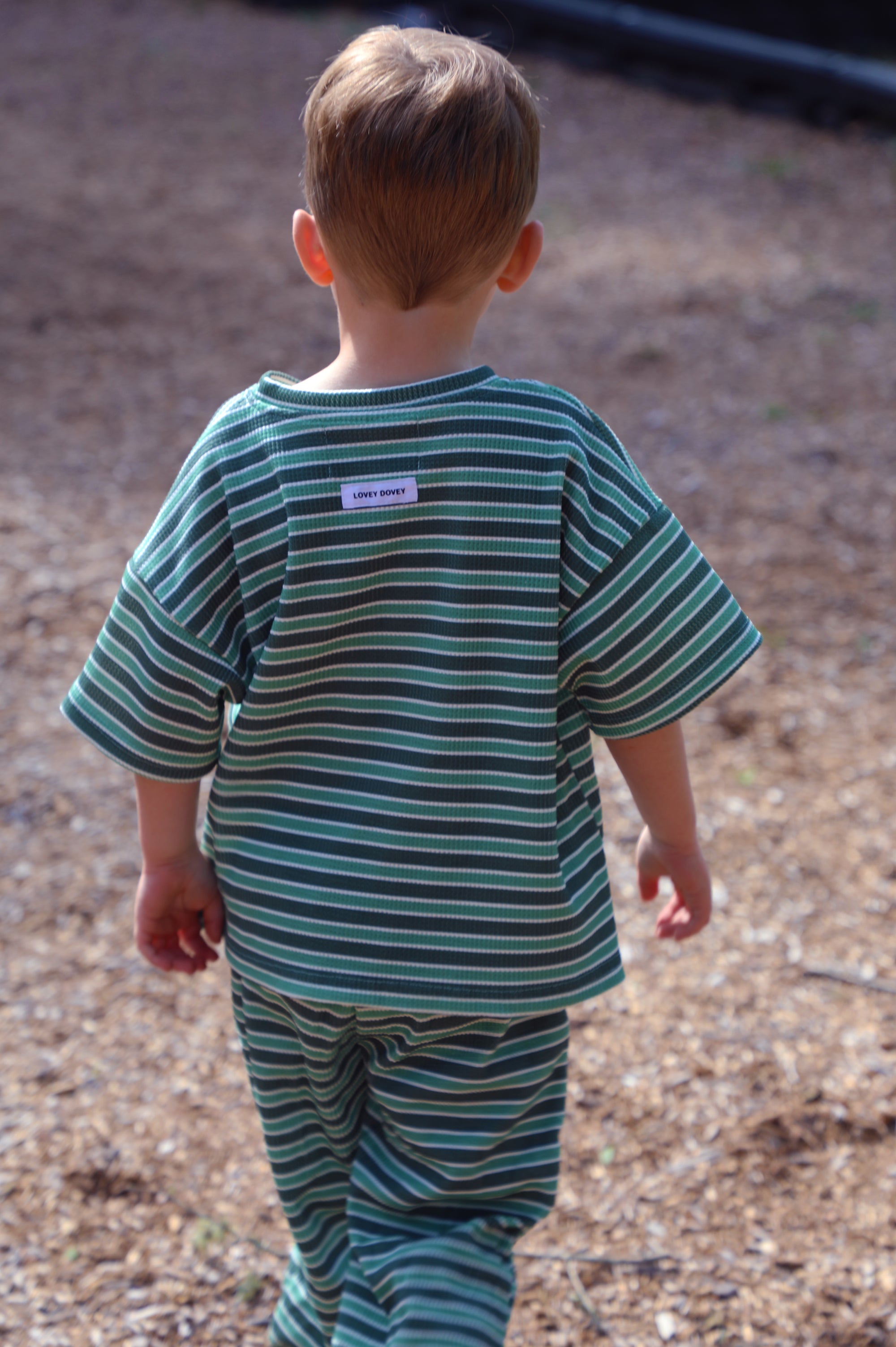 Little Lovey Set: Green Stripe