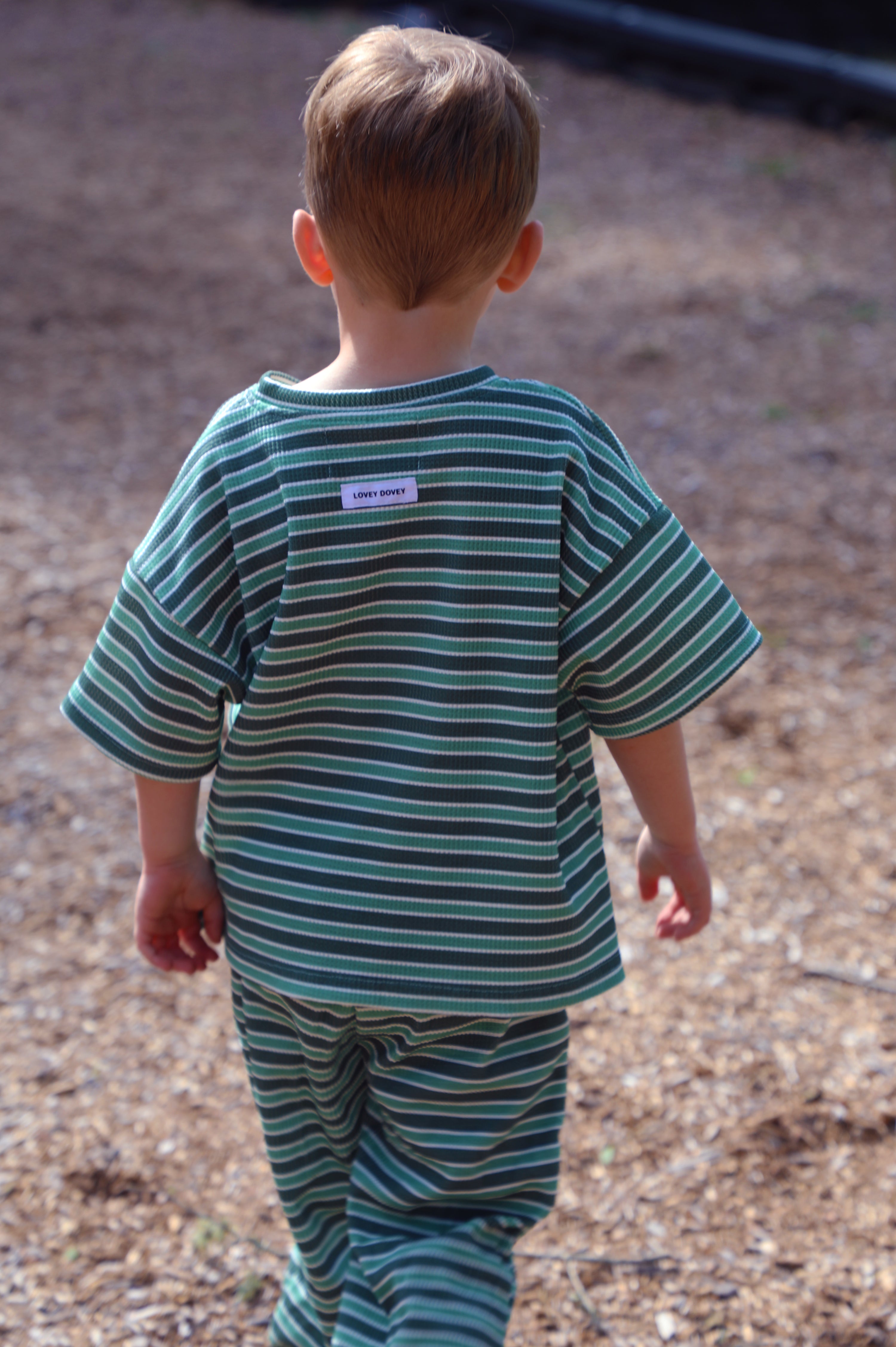 Little Lovey Set: Green Stripe