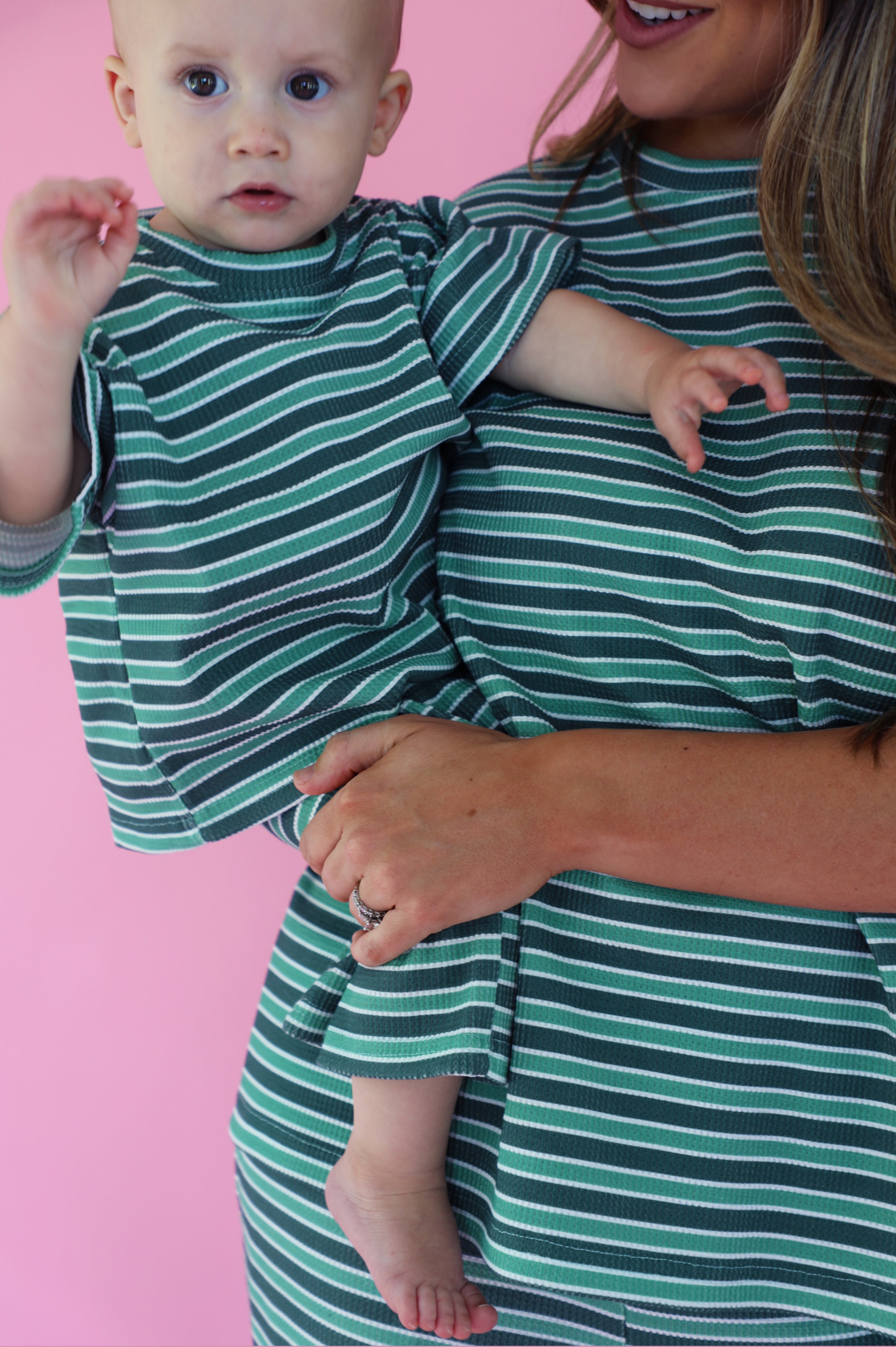 Little Lovey Set: Green Stripe