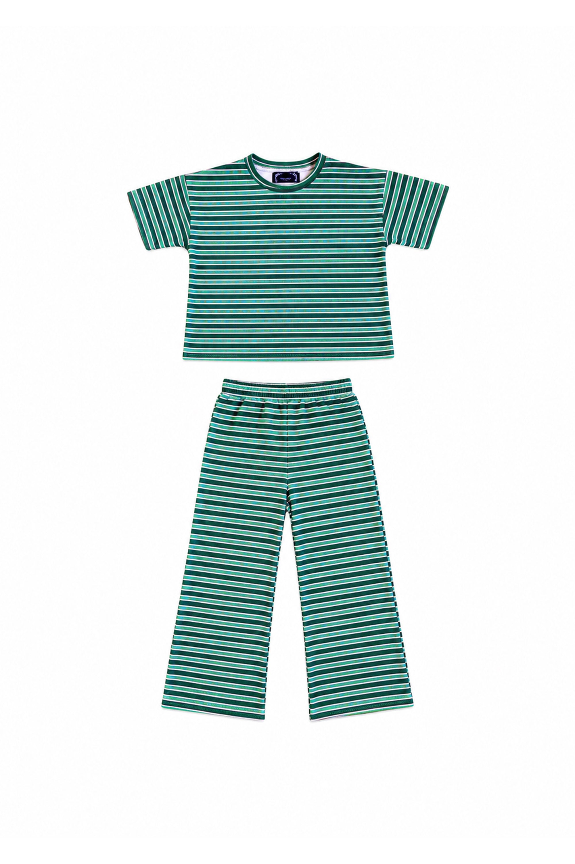 Little Lovey Set: Green Stripe