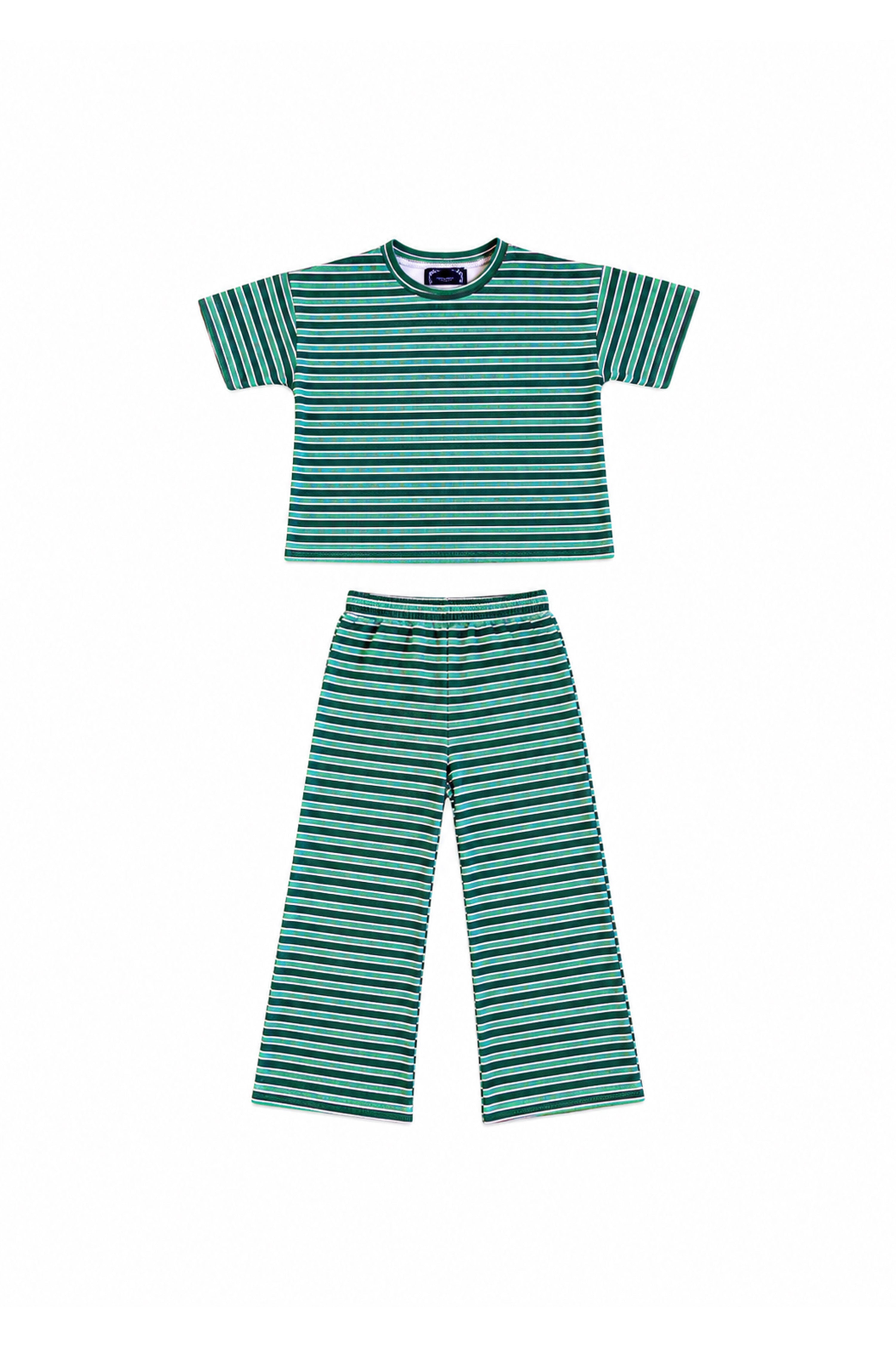 Little Lovey Set: Green Stripe