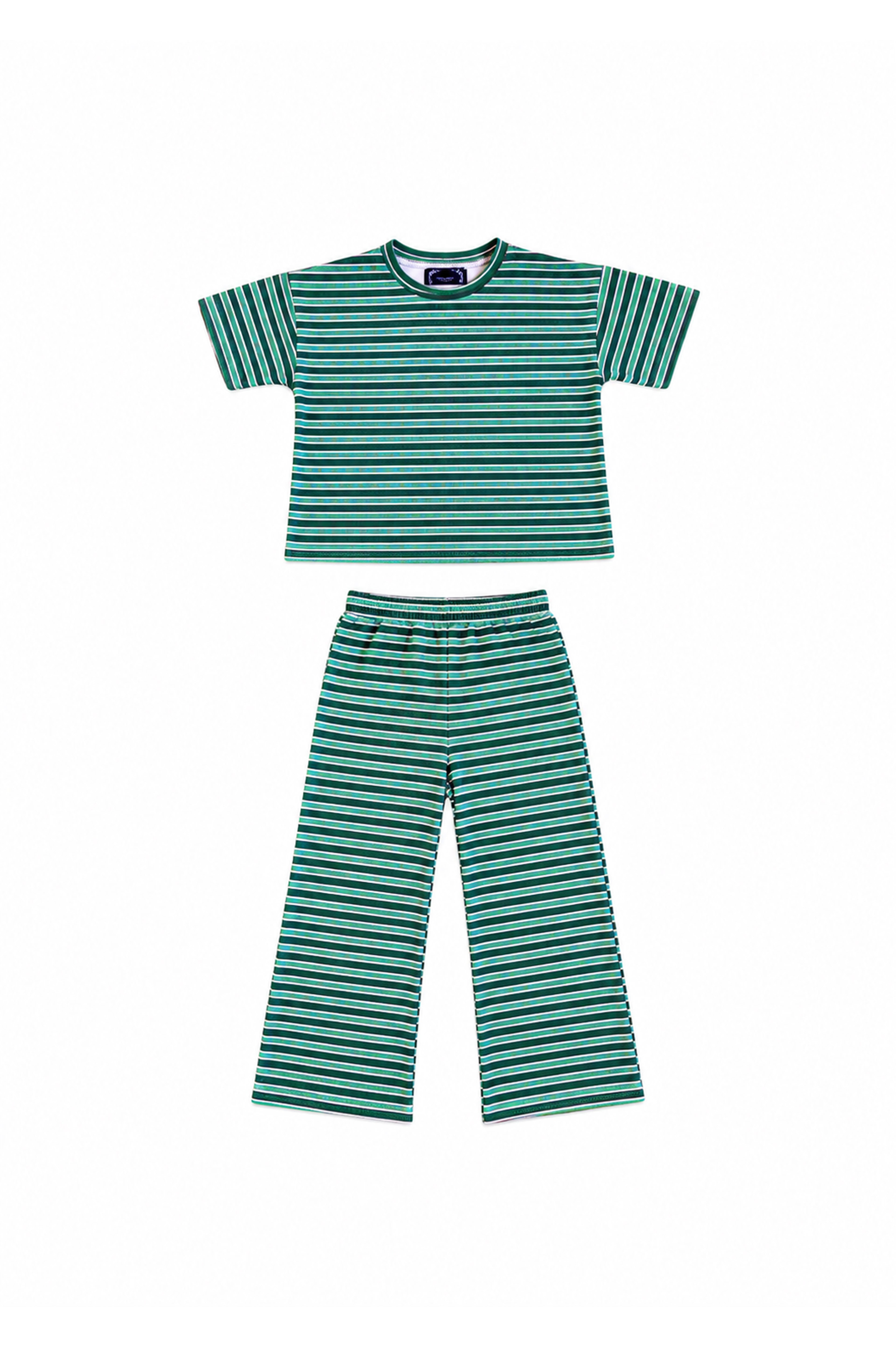 Little Lovey Set: Green Stripe
